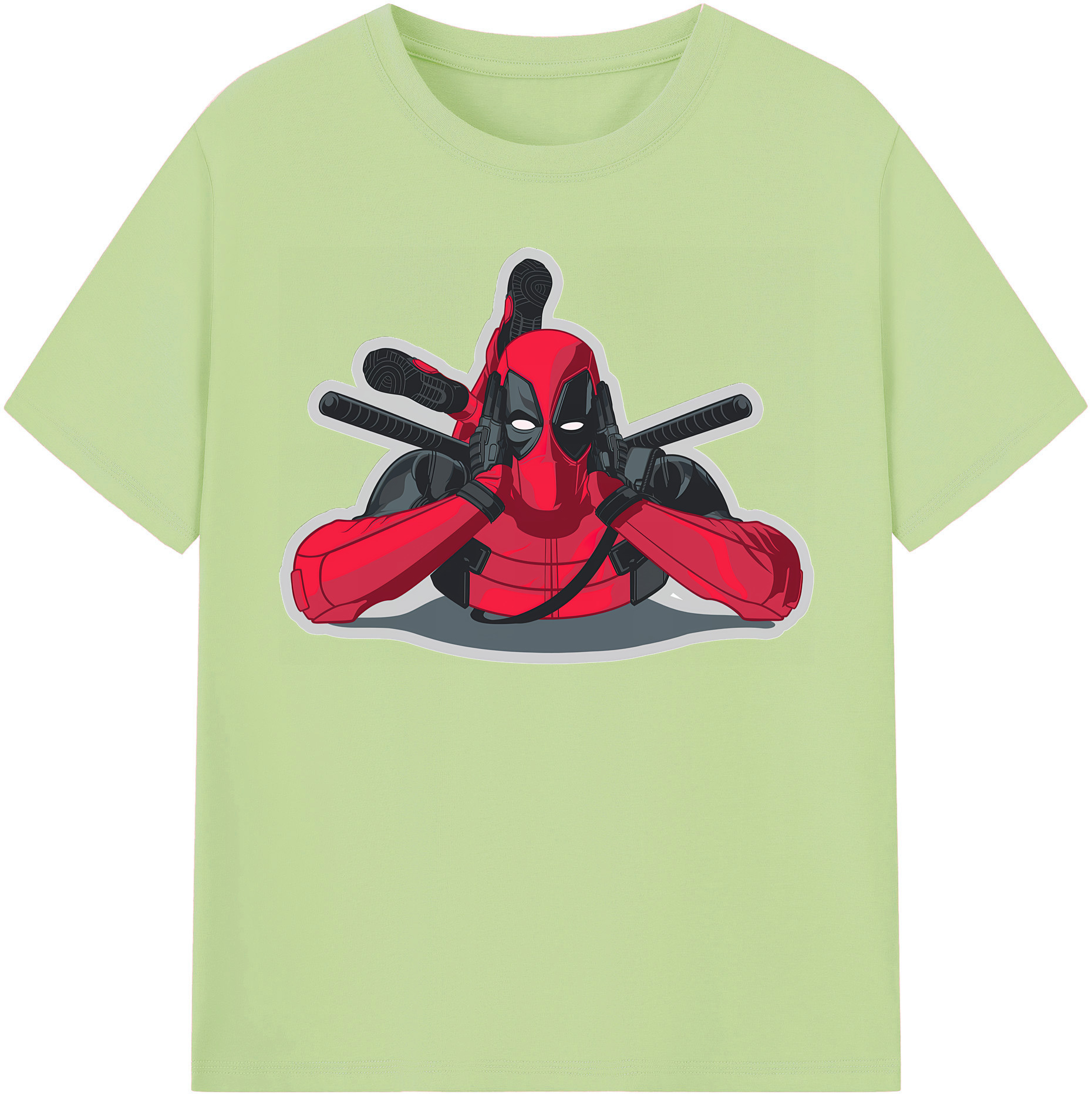 （画像用） Deadpool デッドプール 綿100％半袖Tシャツ（フロントプリント）